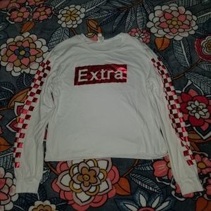 J & Skye " Extra " Long Sleeve Crop Top